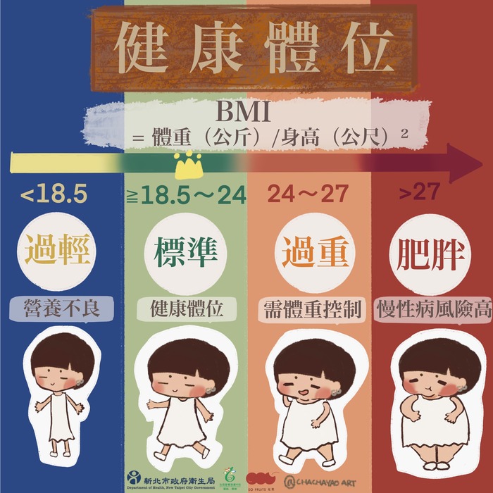 BMI體位標準圖片